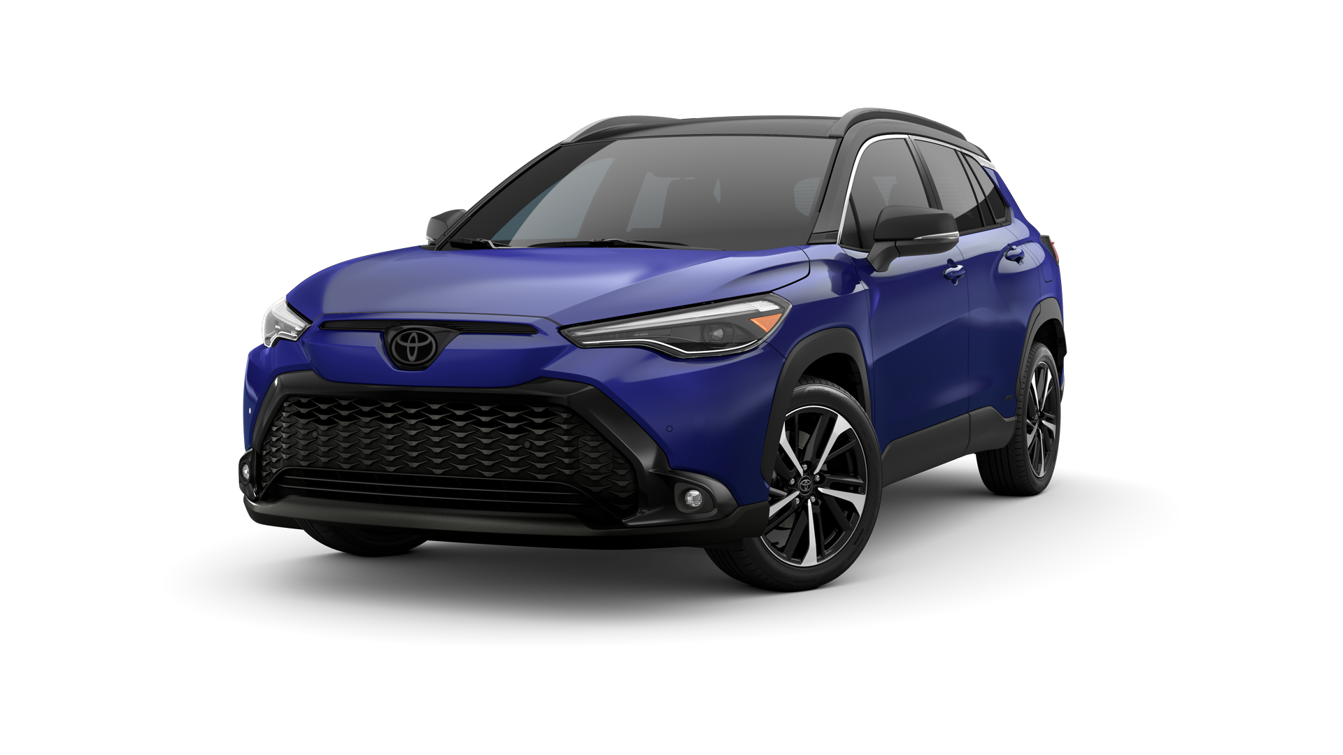 2024 Toyota Hybrid in Blue Crush Metallic /Jet Black Roof.
