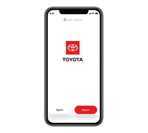 Welcome Screen Toyota App