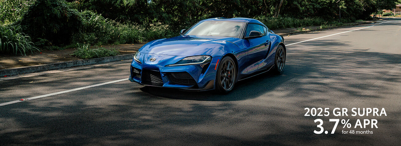 Get 3.7% APR for 48 months on a new 2025 GR Supra.