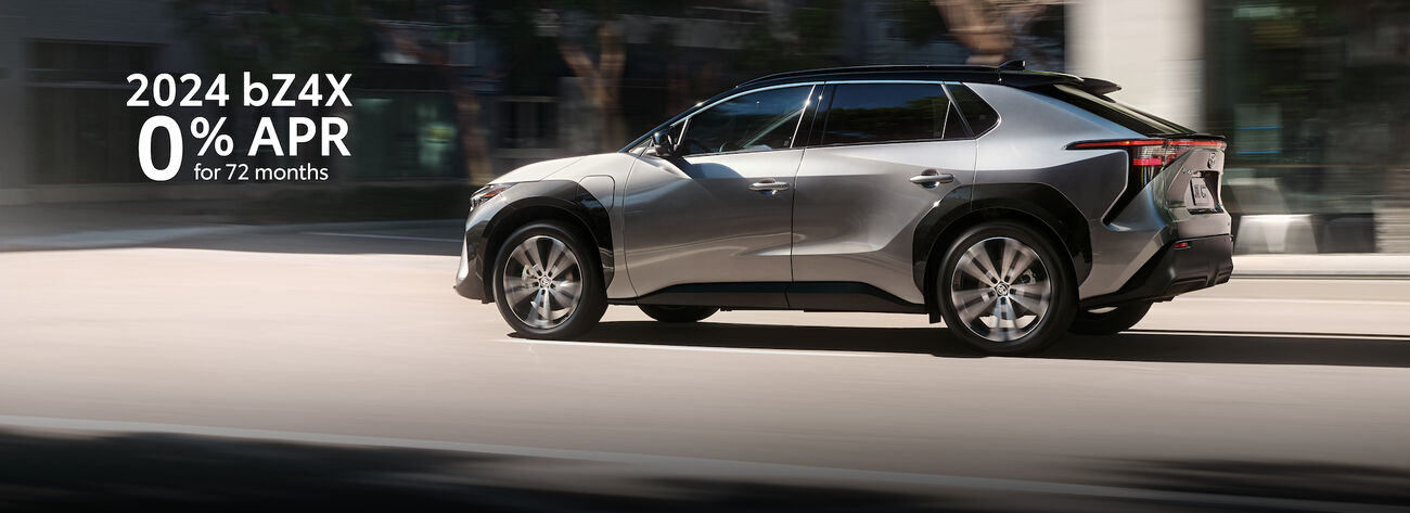 Get 0% APR for 72 months on a brand new 2024 bZ4X