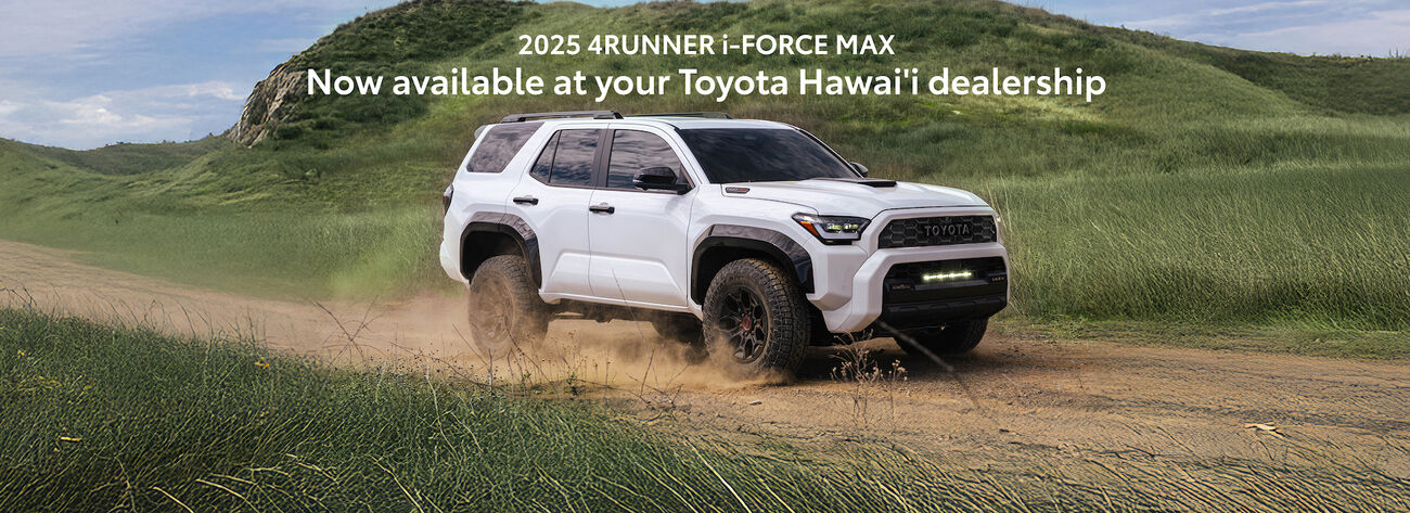A local legend returns electrified. Explore the all-new 2025 4Runner i-FORCE MAX.