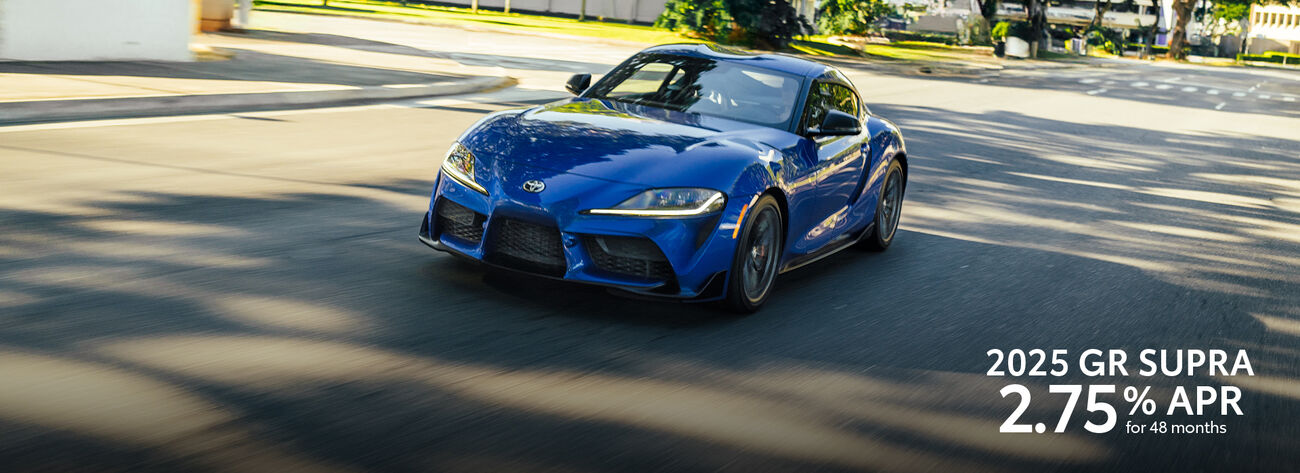 Get 2.75% APR for 48 months on a new 2025 GR Supra.