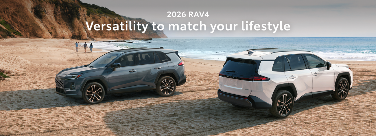 Discover the 2026 RAV4. Versatility to match your lifestyle.