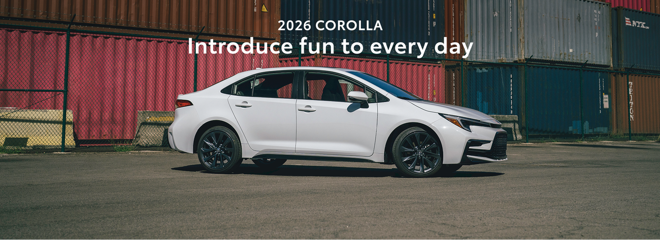 Discover the 2026 Corolla.