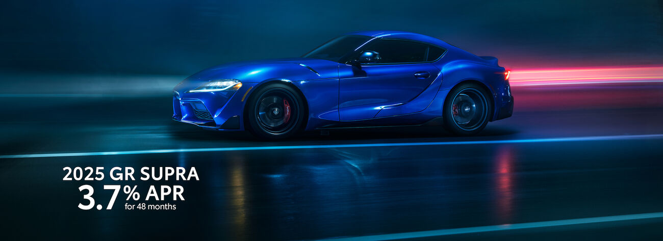 Get 3.7% APR for 48 months on a new 2025 GR Supra.