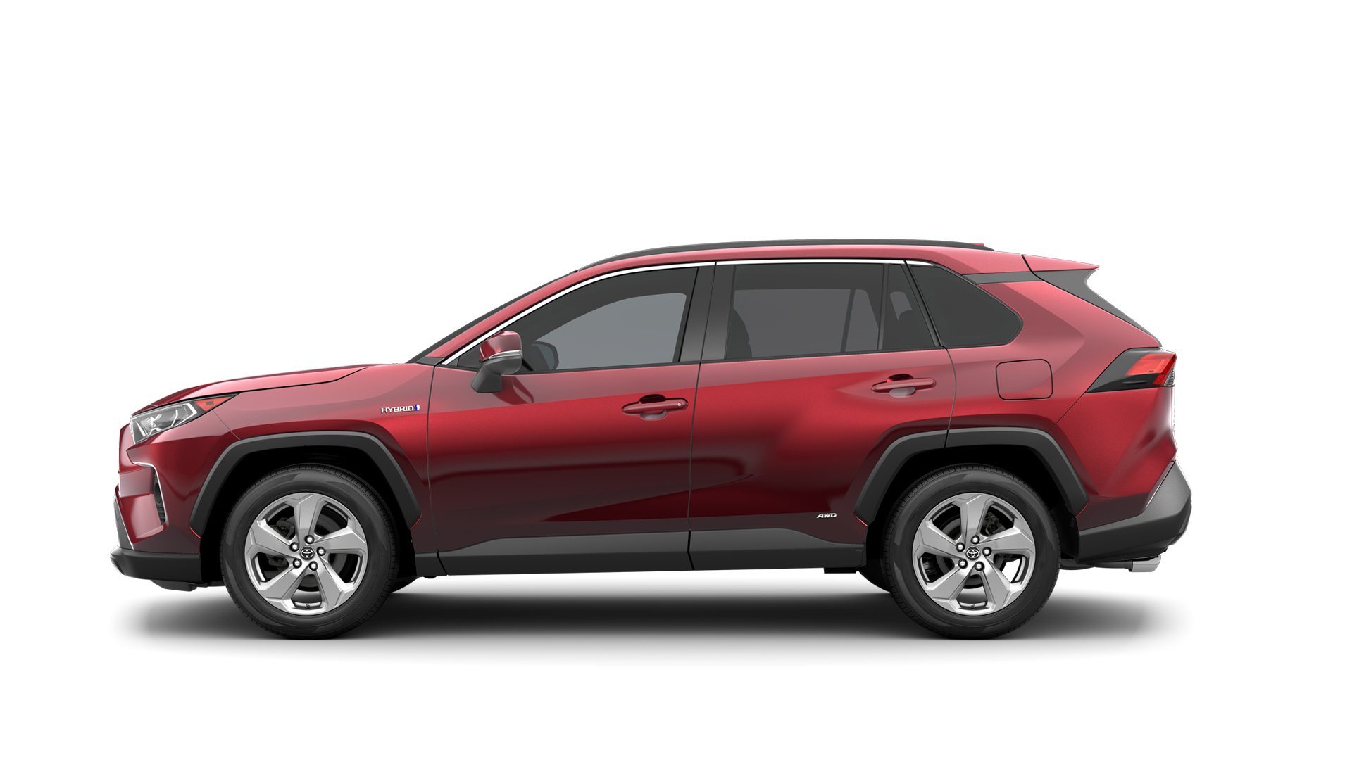 2021 Toyota RAV4 in Ruby Flare Pearl.