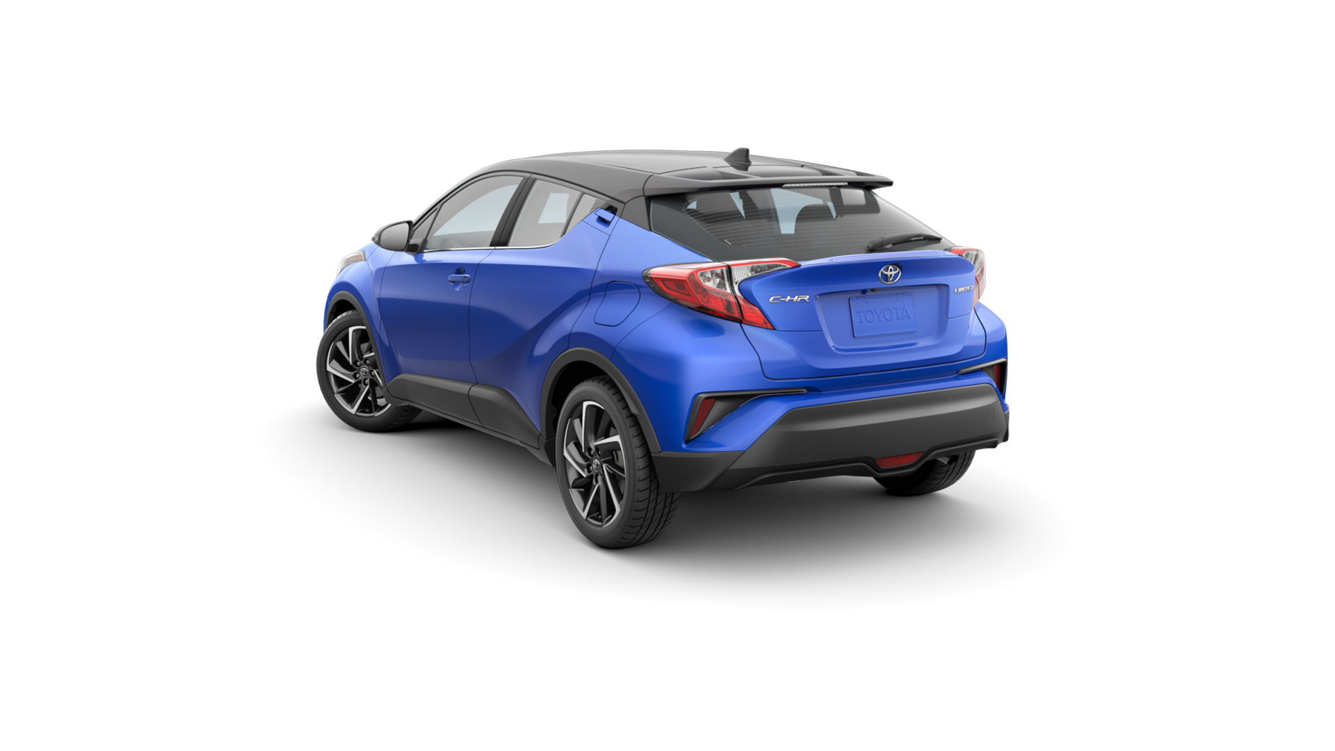 2021 Toyota C-HR in Blue Eclipse Metallic/Black Roof.