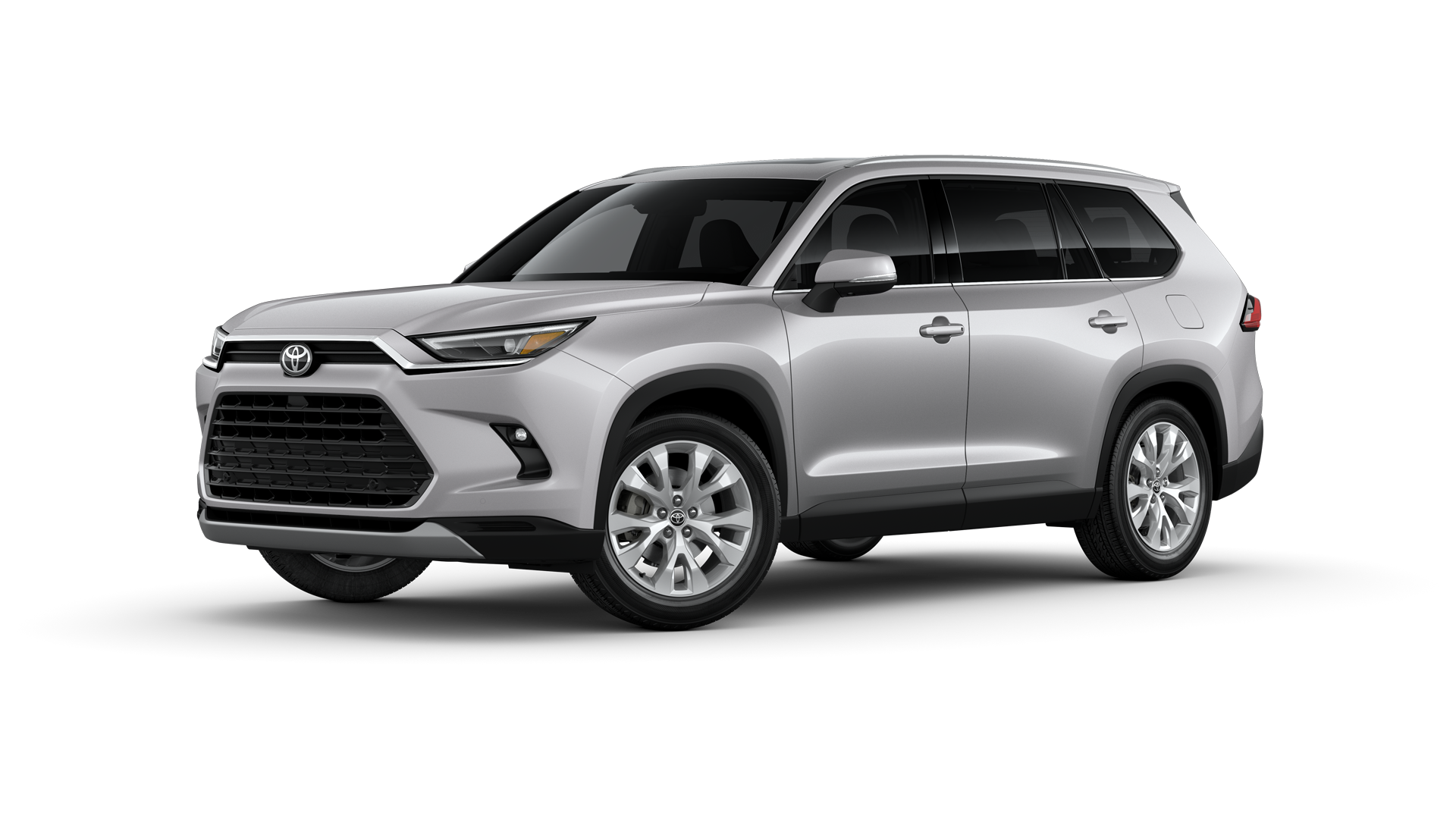 2024 Toyota Highlander in Celestial Silver Metallic.