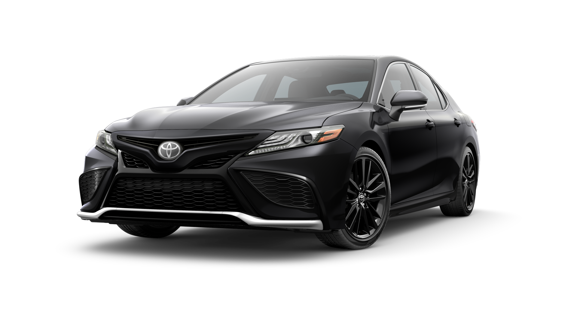 2023 Toyota Camry in Midnight Black Metallic.