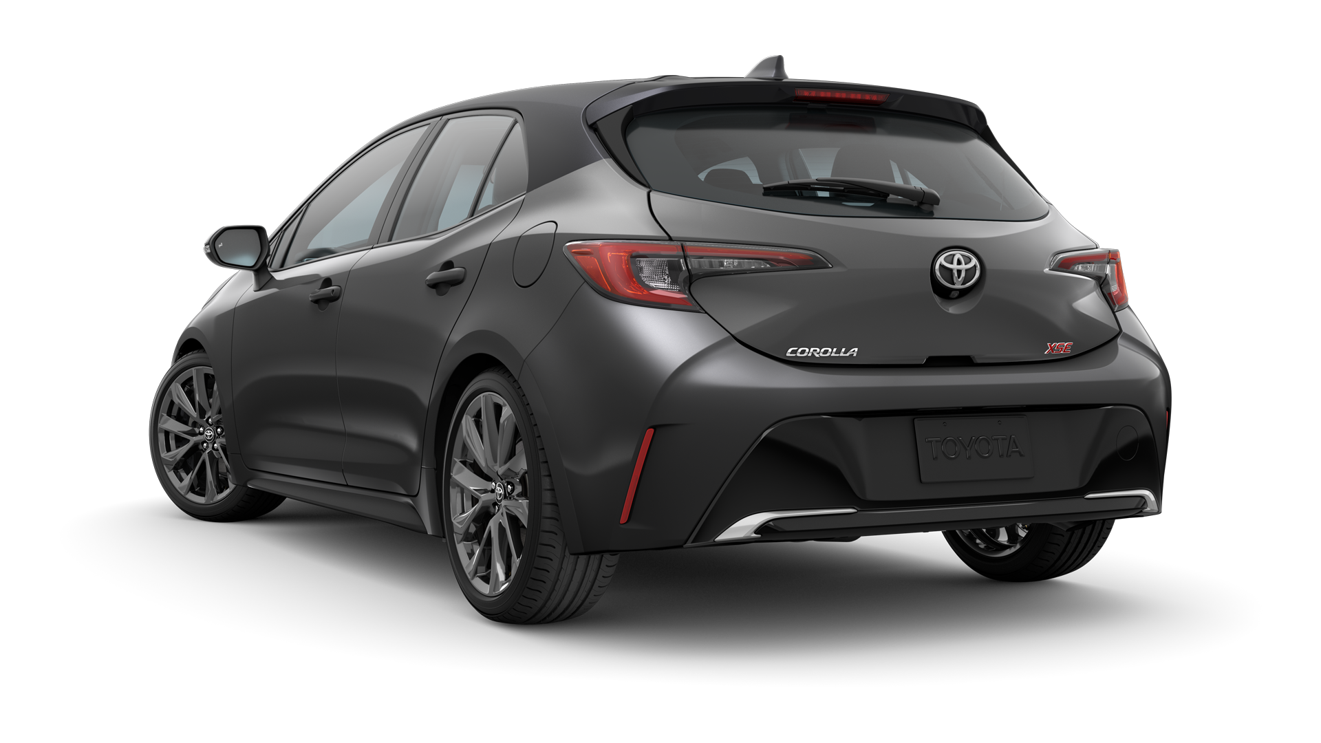 2024 Toyota Hatchback in Magnetic Gray Metallic/Midnight Black Metallic Roof.