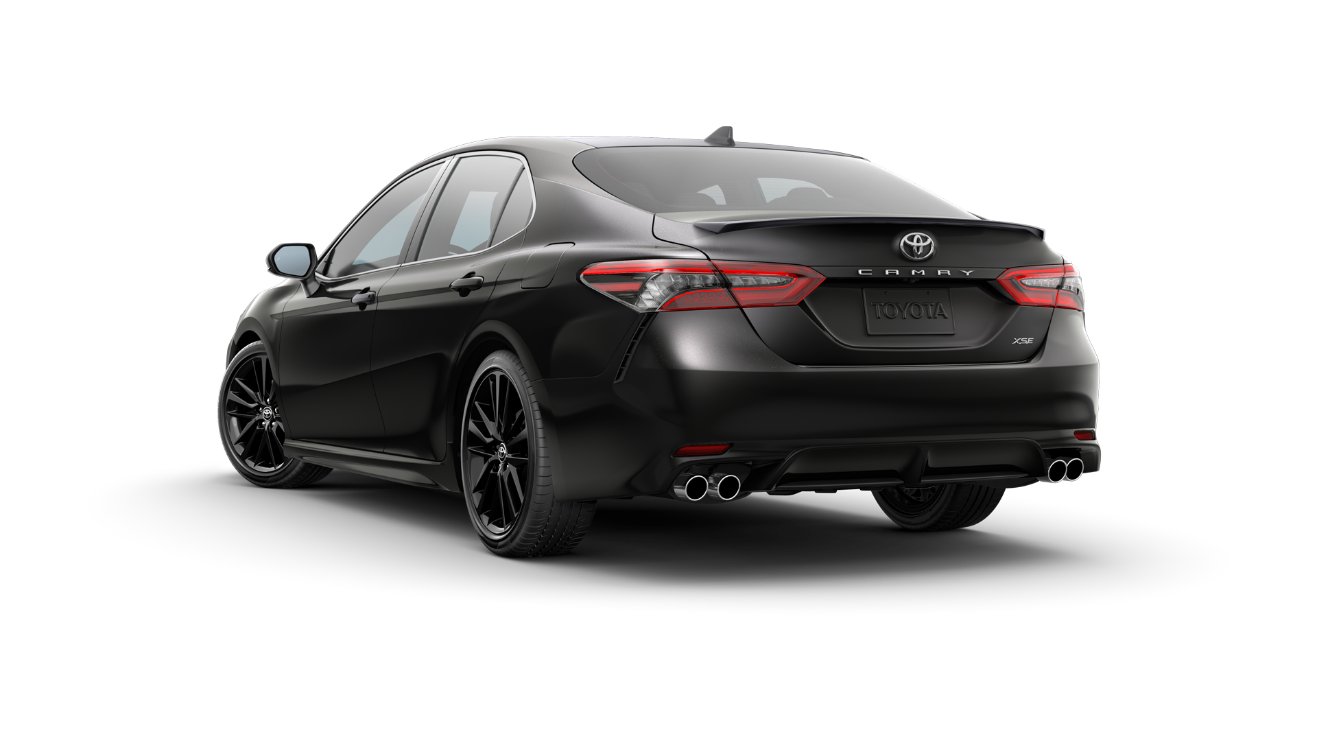 2023 Toyota Camry in Midnight Black Metallic.