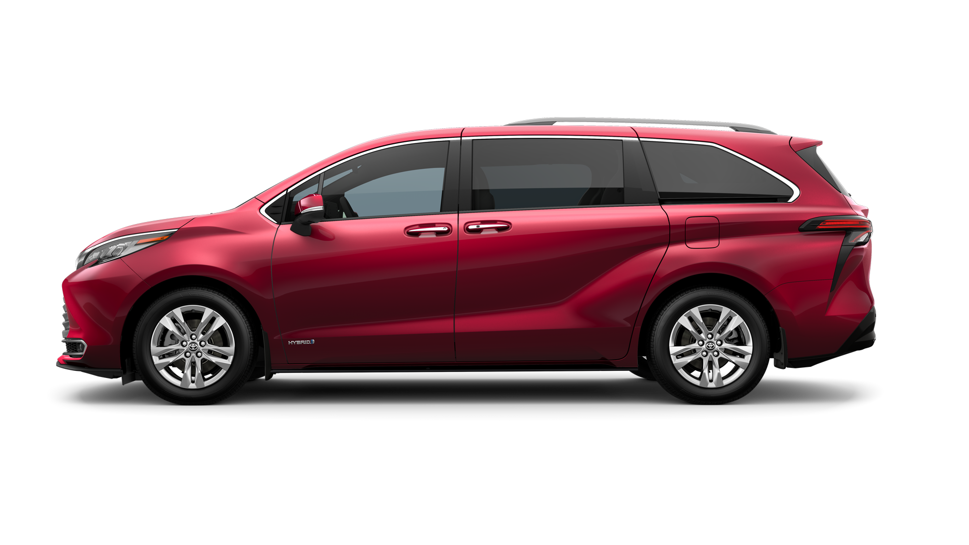 2021 Toyota Sienna in Ruby Flare Pearl.