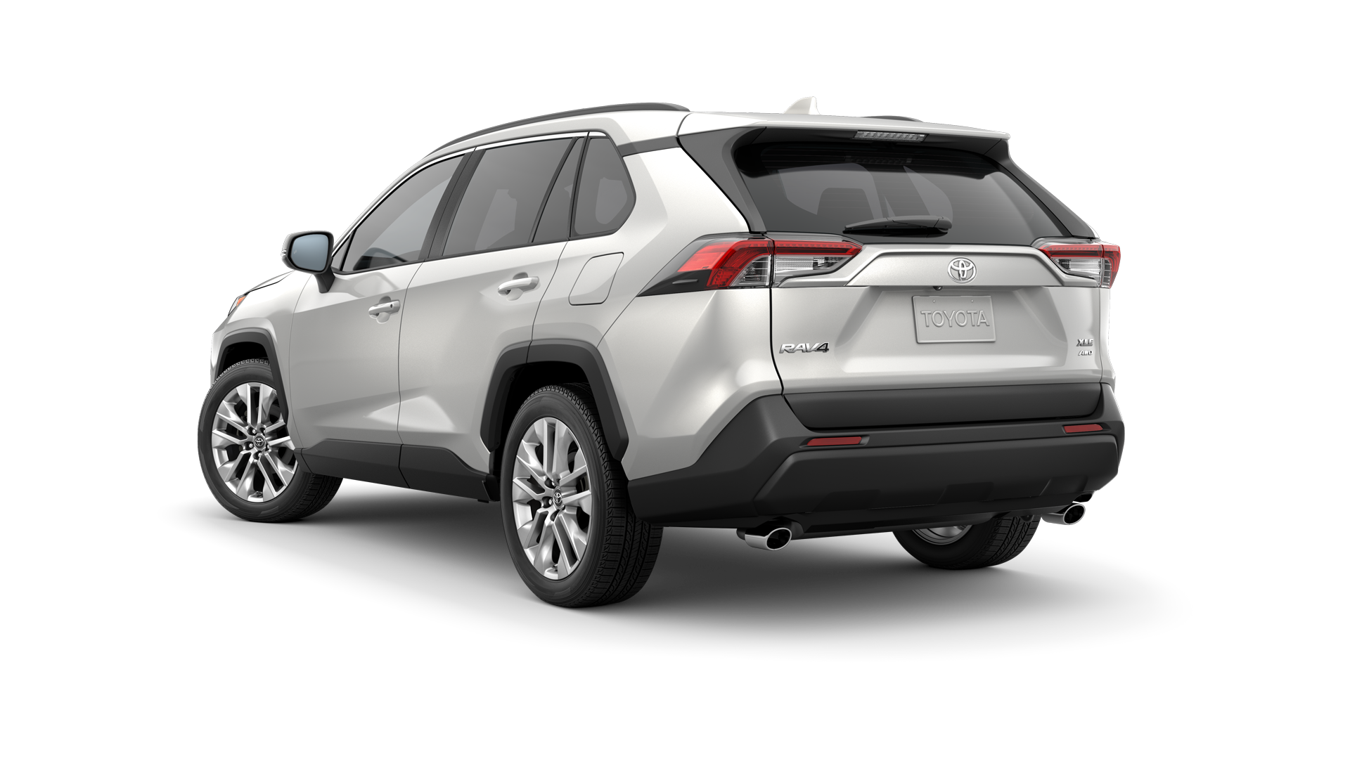 Hybrid Toyota LE in Blizzard Pearl.