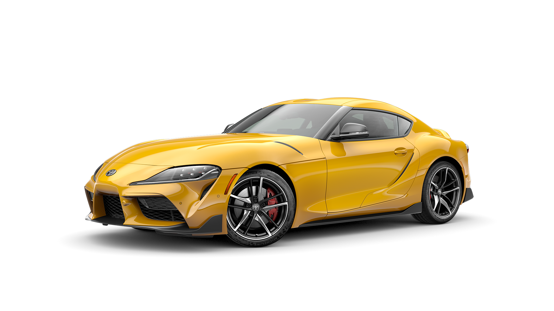 2021 Toyota Supra in Nitro Yellow.