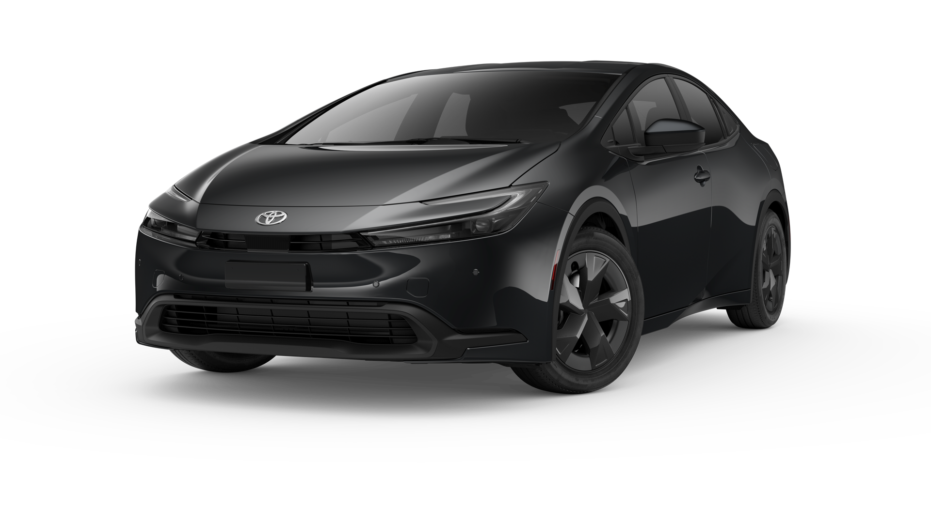 2024 Toyota Prius in Midnight Black Metallic.
