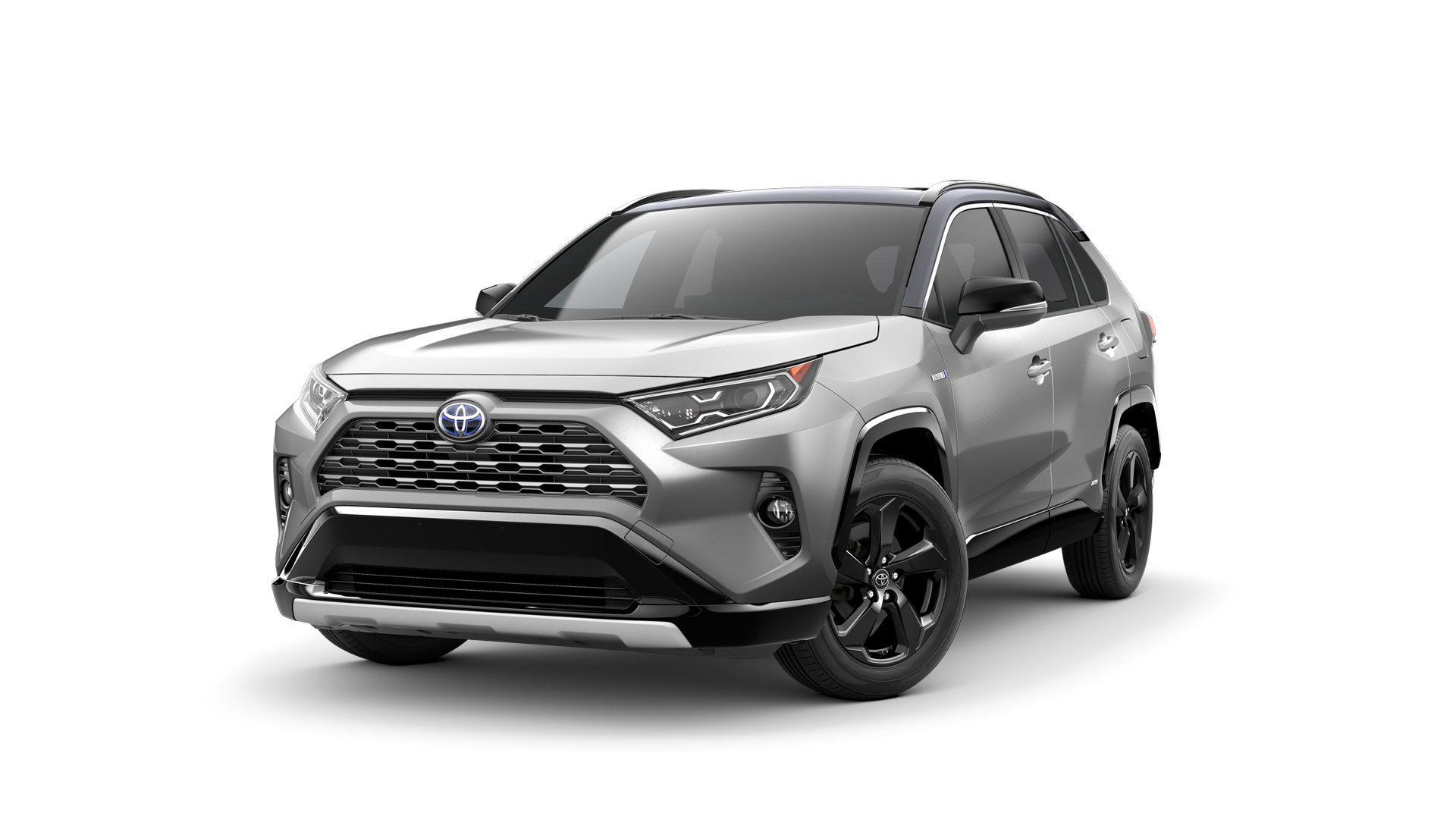2021 Toyota RAV4 in Silver Sky Metallic/Midnight Black Metallic Roof.