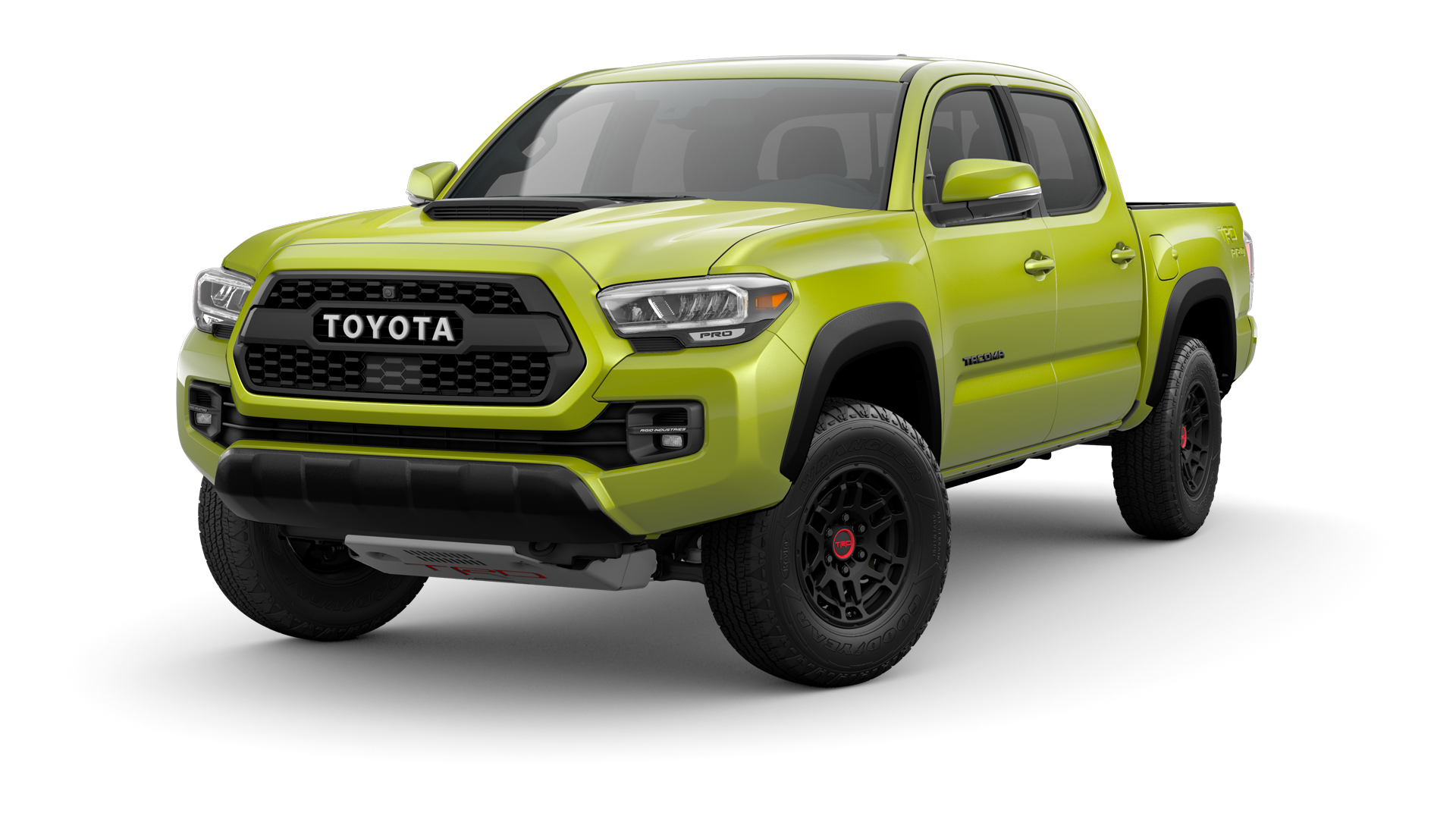 2022 Toyota Tacoma in Electric Lime Metallic.