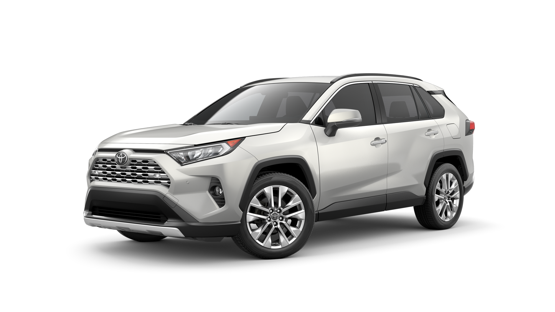 2021 Toyota RAV4 in Blizzard Pearl.