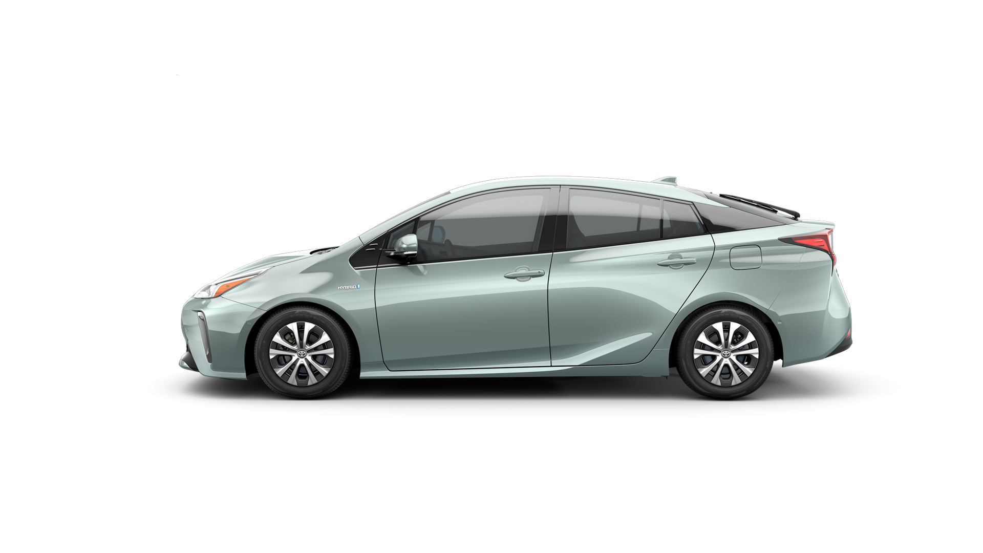 2021 Toyota Prius in Sea Glass Pearl.