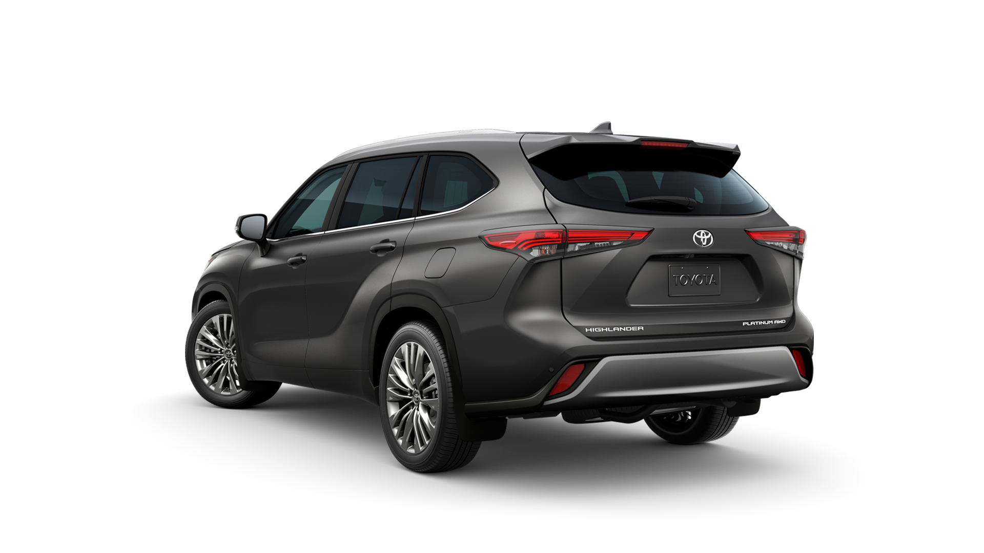 2022 Toyota Highlander in Magnetic Gray Metallic.
