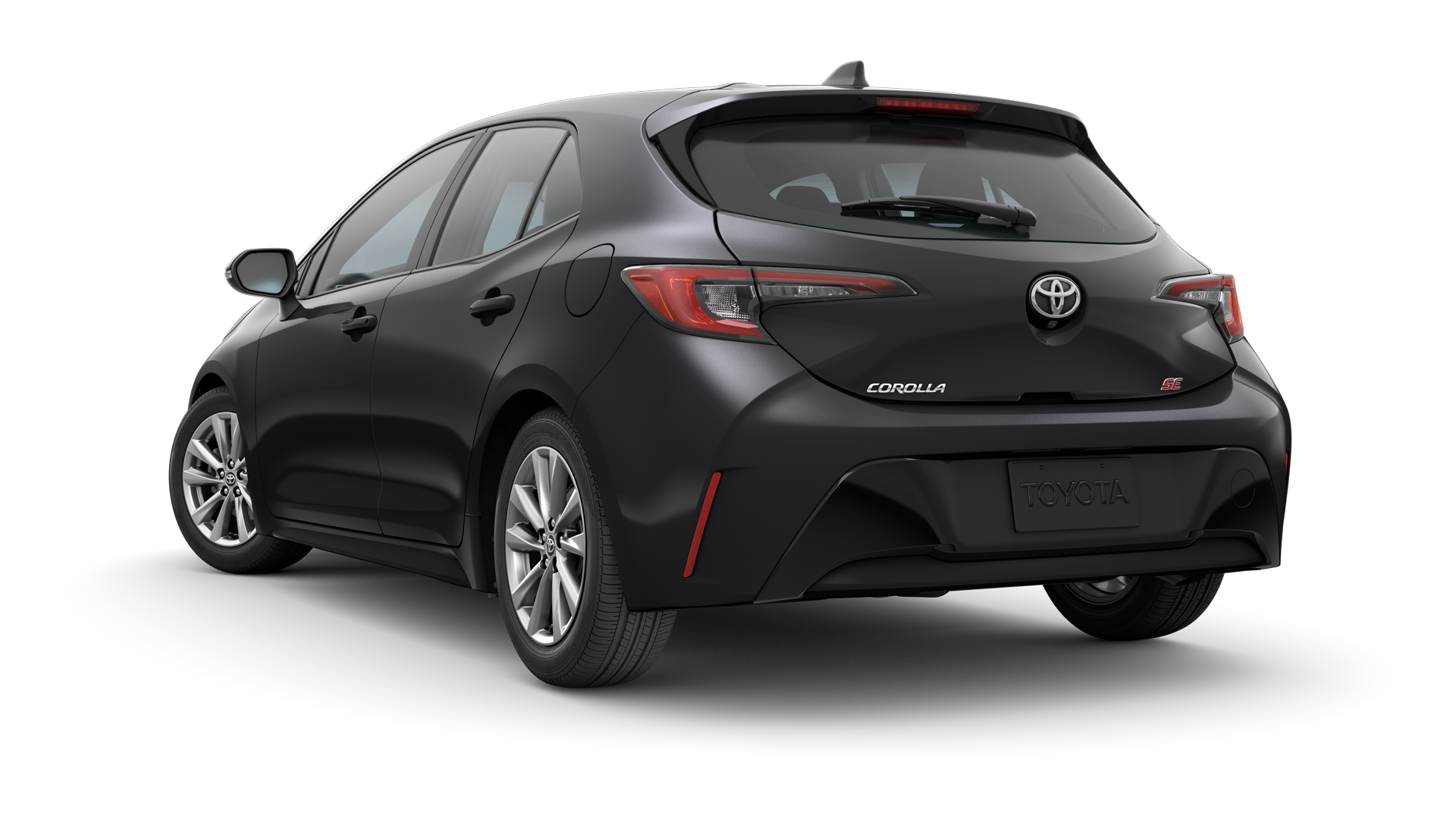 2024 Toyota Hatchback in Midnight Black Metallic.