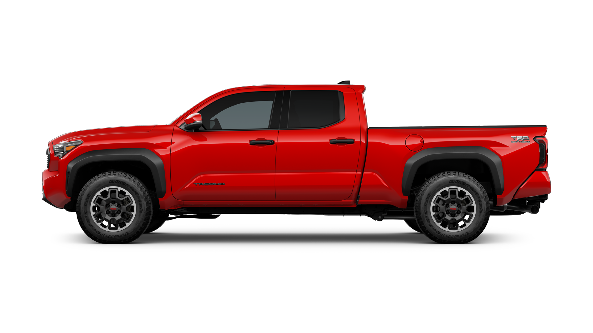 2024 Toyota Tacoma in Supersonic Red.
