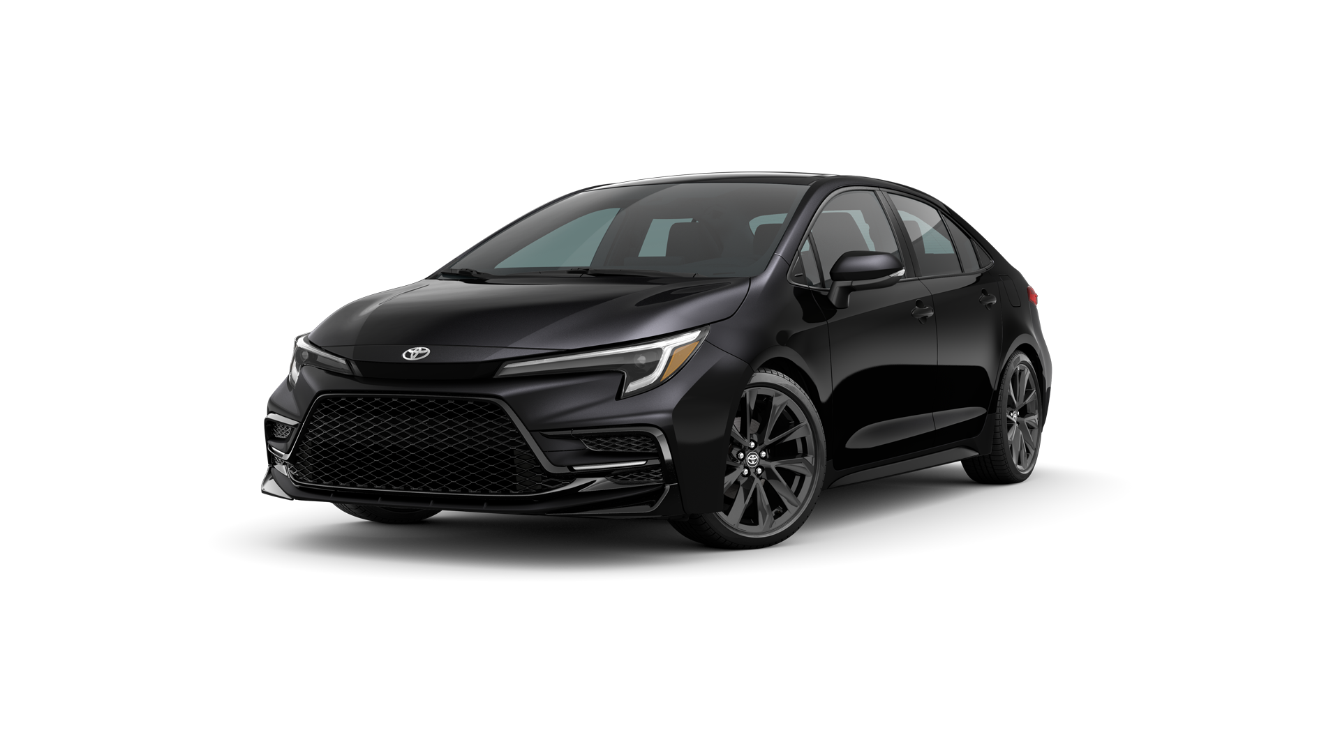 2023 Toyota Corolla in Midnight Black Metallic.