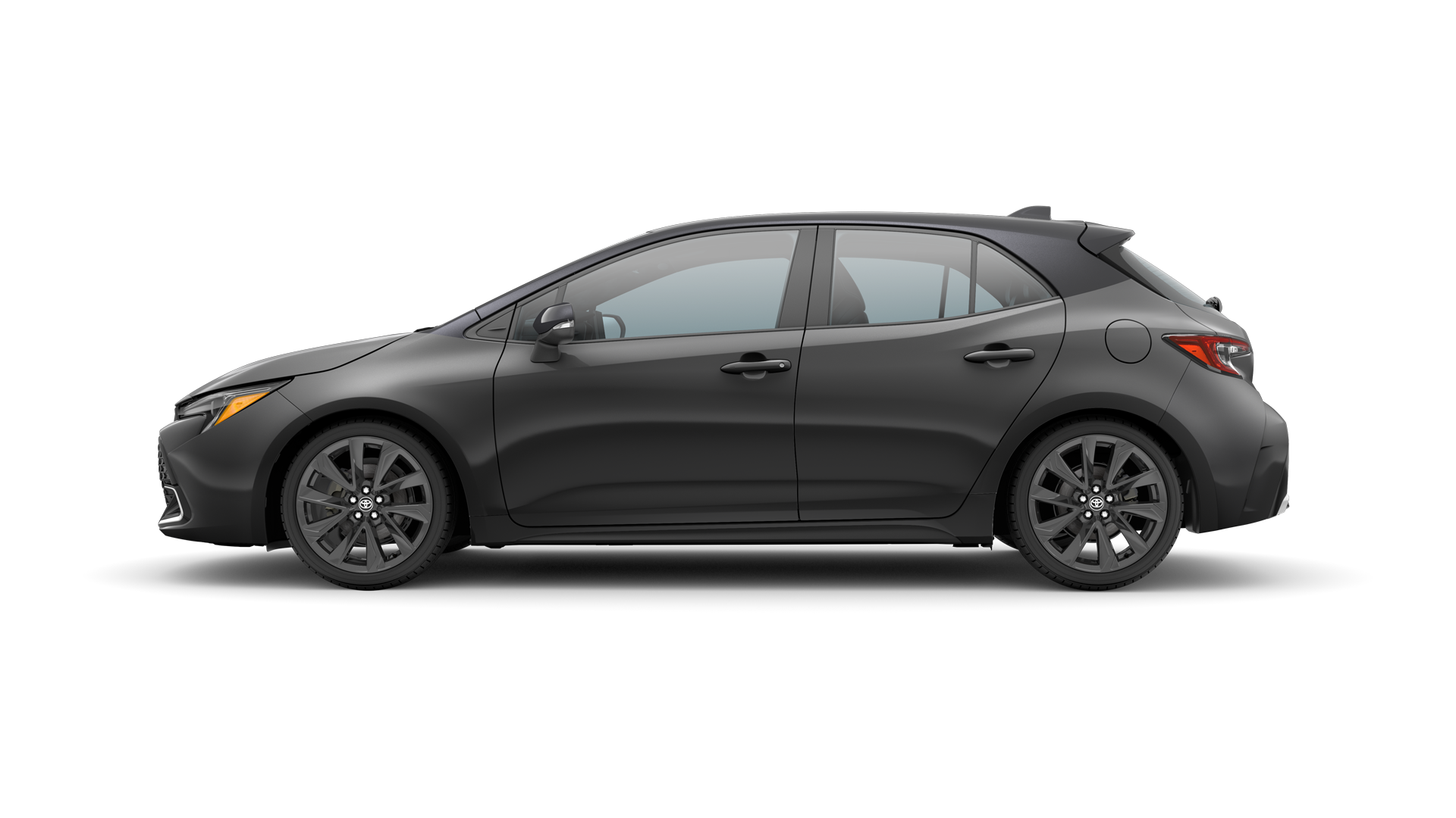 2024 Toyota Hatchback in Magnetic Gray Metallic/Midnight Black Metallic Roof.