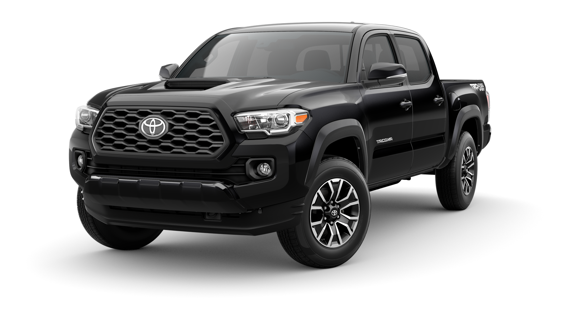 2022 Toyota Tacoma in Midnight Black Metallic.
