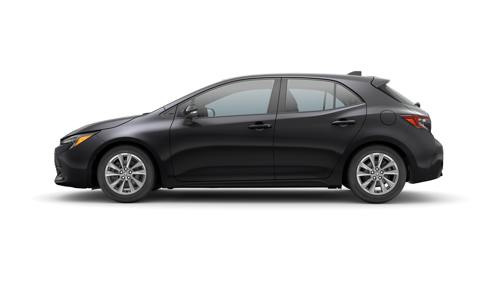 Three-sixty image of 2025 Corolla Hatchback in Midnight Black Metallic