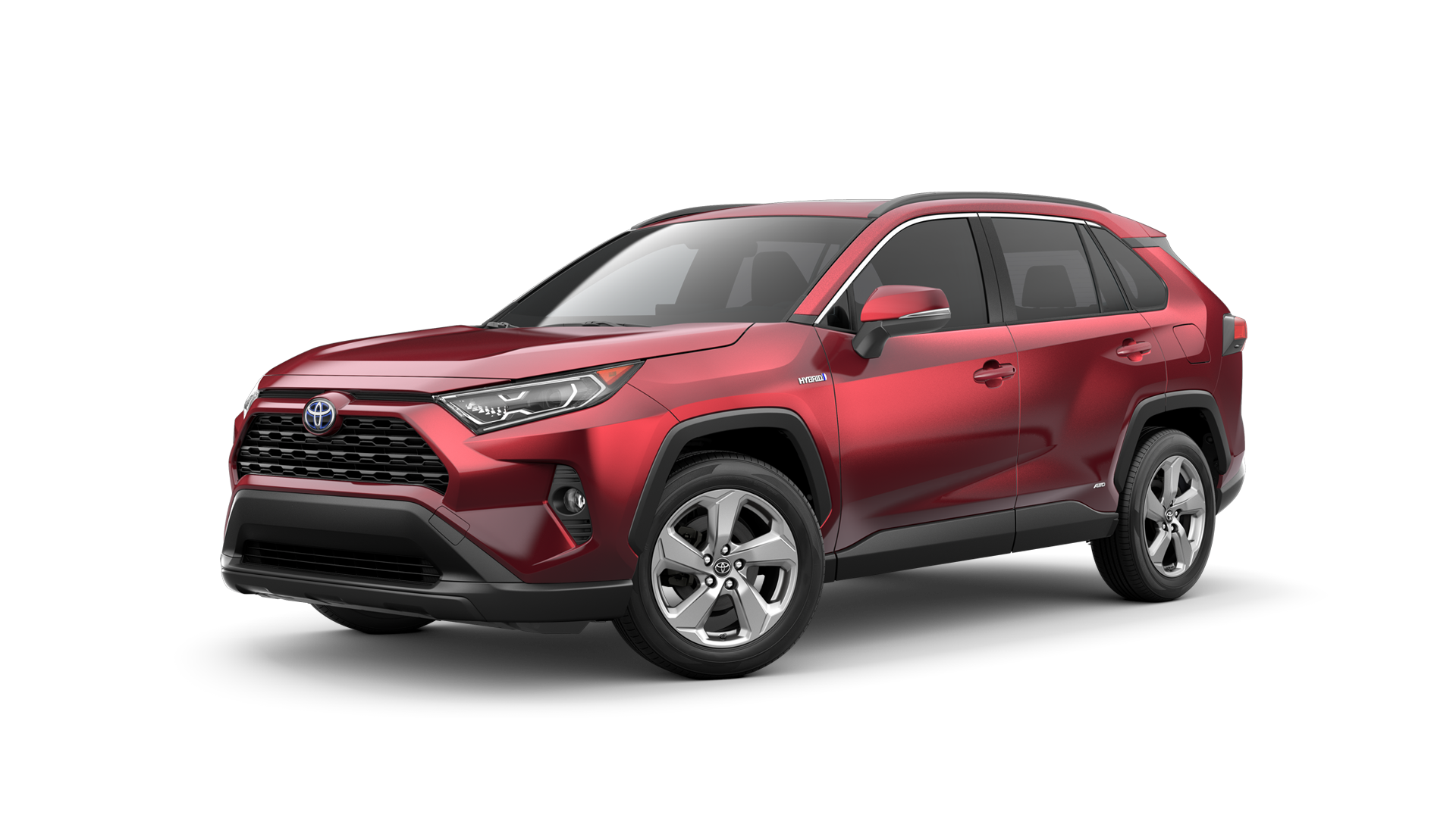 2021 Toyota RAV4 in Ruby Flare Pearl.