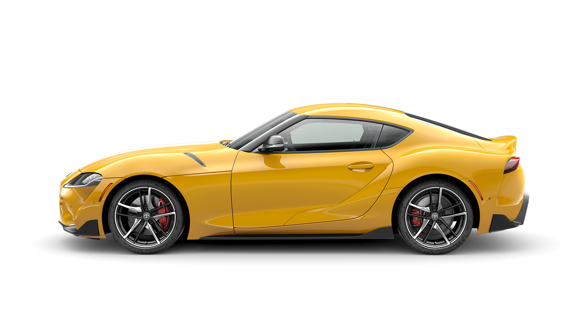 2021 Toyota Supra in Nitro Yellow.