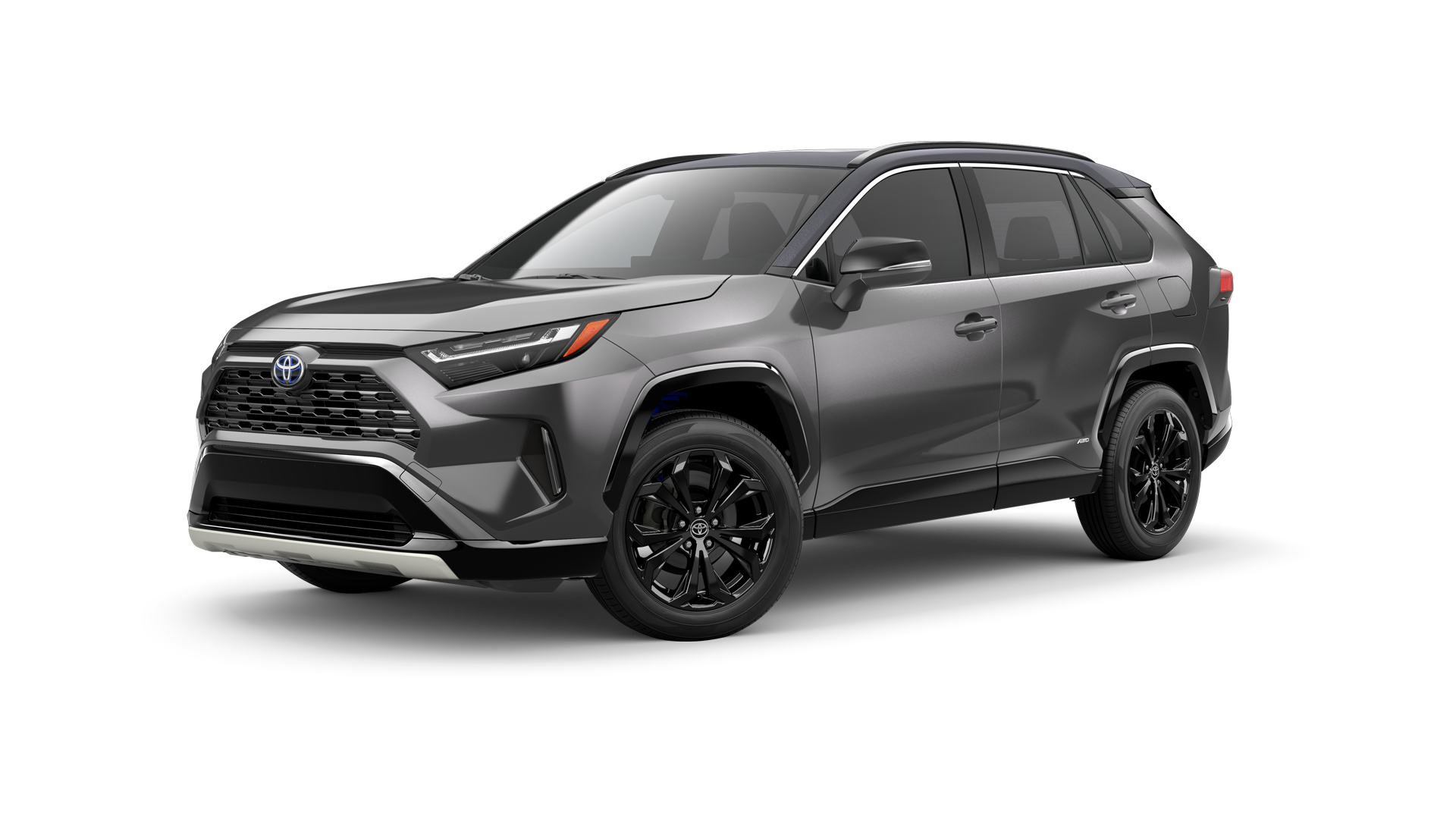 2024 Toyota Hybrid in Magnetic Gray Metallic/Midnight Black Metallic Roof.