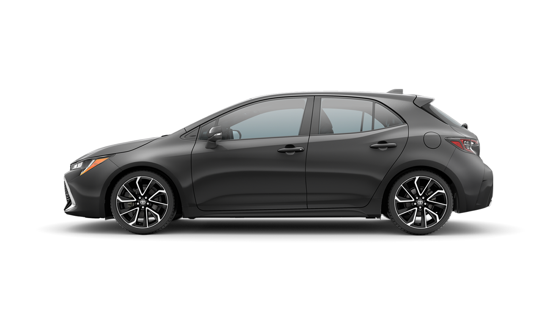 2021 Toyota Hatchback in Magnetic Gray Metallic.