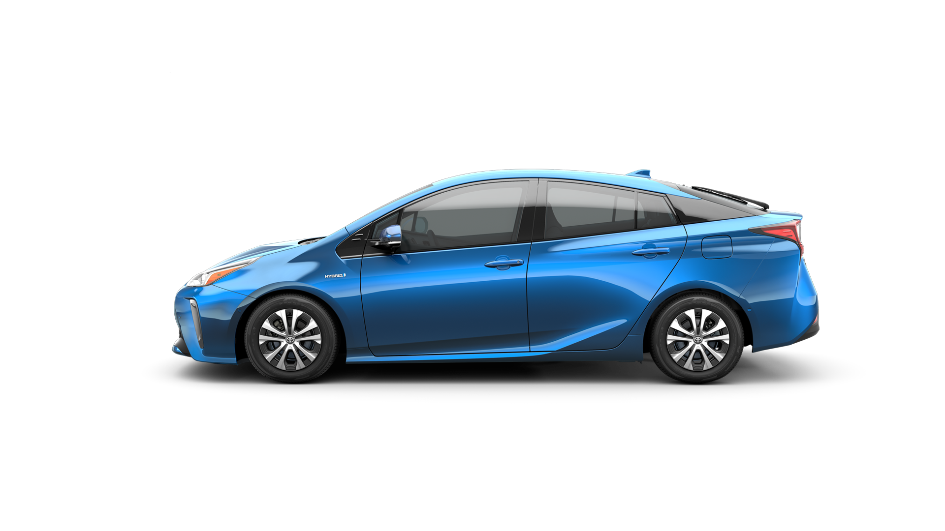2021 Toyota Prius in Electric Storm Blue.