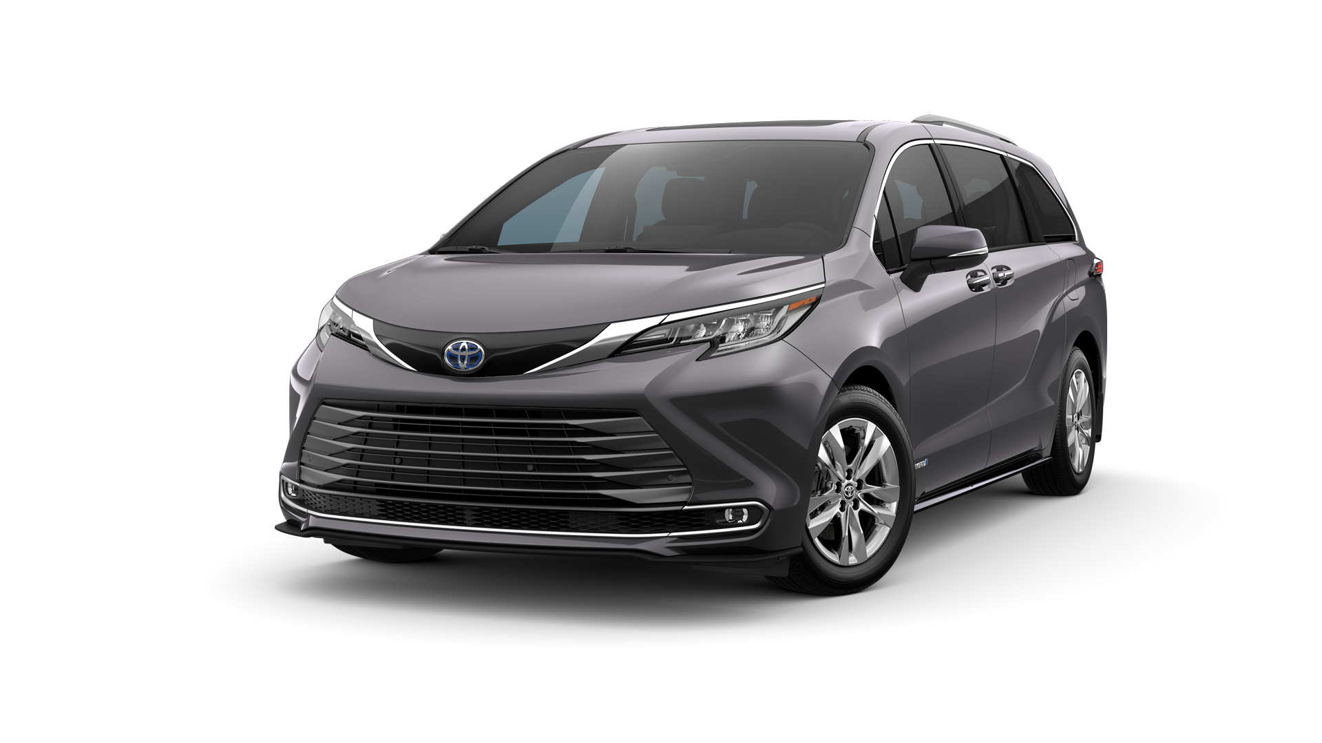 2021 Toyota Sienna in Predawn Gray Mica.