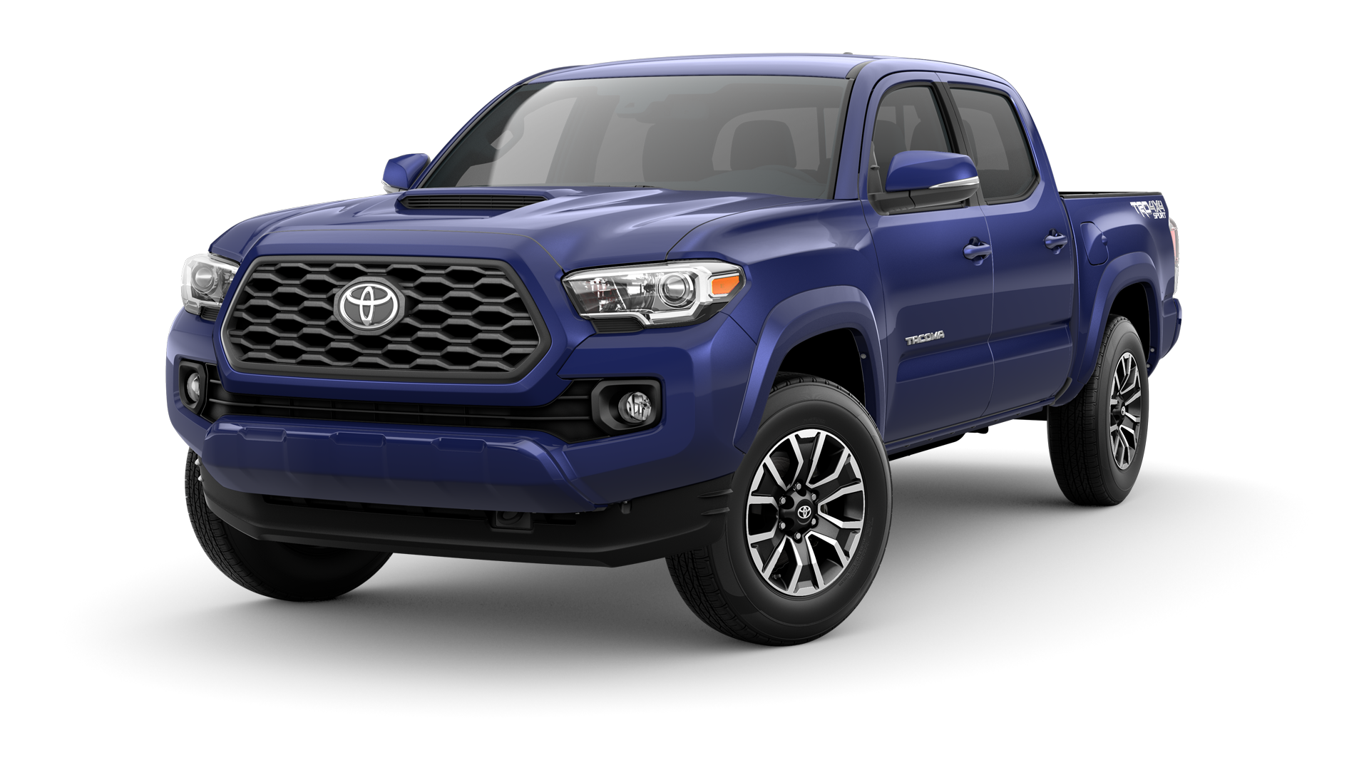 2022 Toyota Tacoma in Blue Crush Metallic.