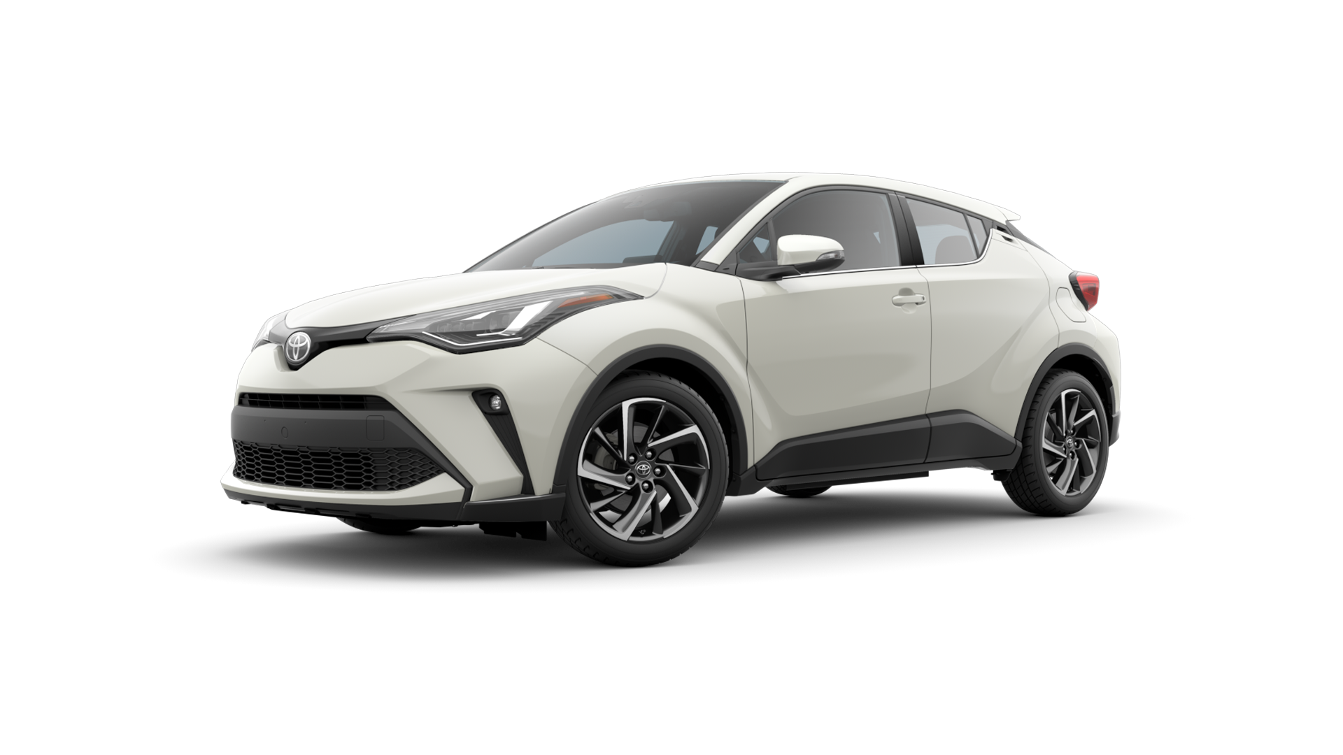 2022 Toyota C-HR in Wind Chill Pearl/Black Roof.