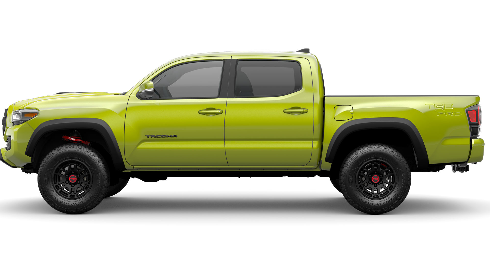 2022 Toyota Tacoma in Electric Lime Metallic.