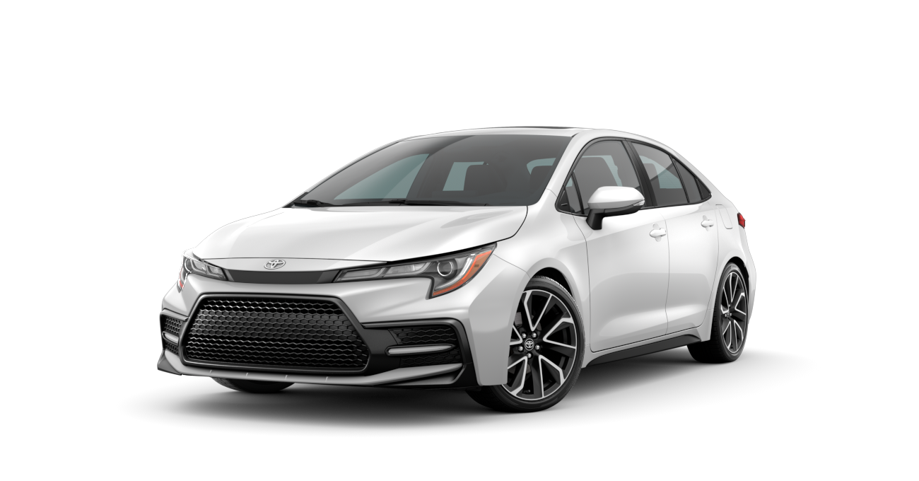 2021 Toyota Corolla in Super White.