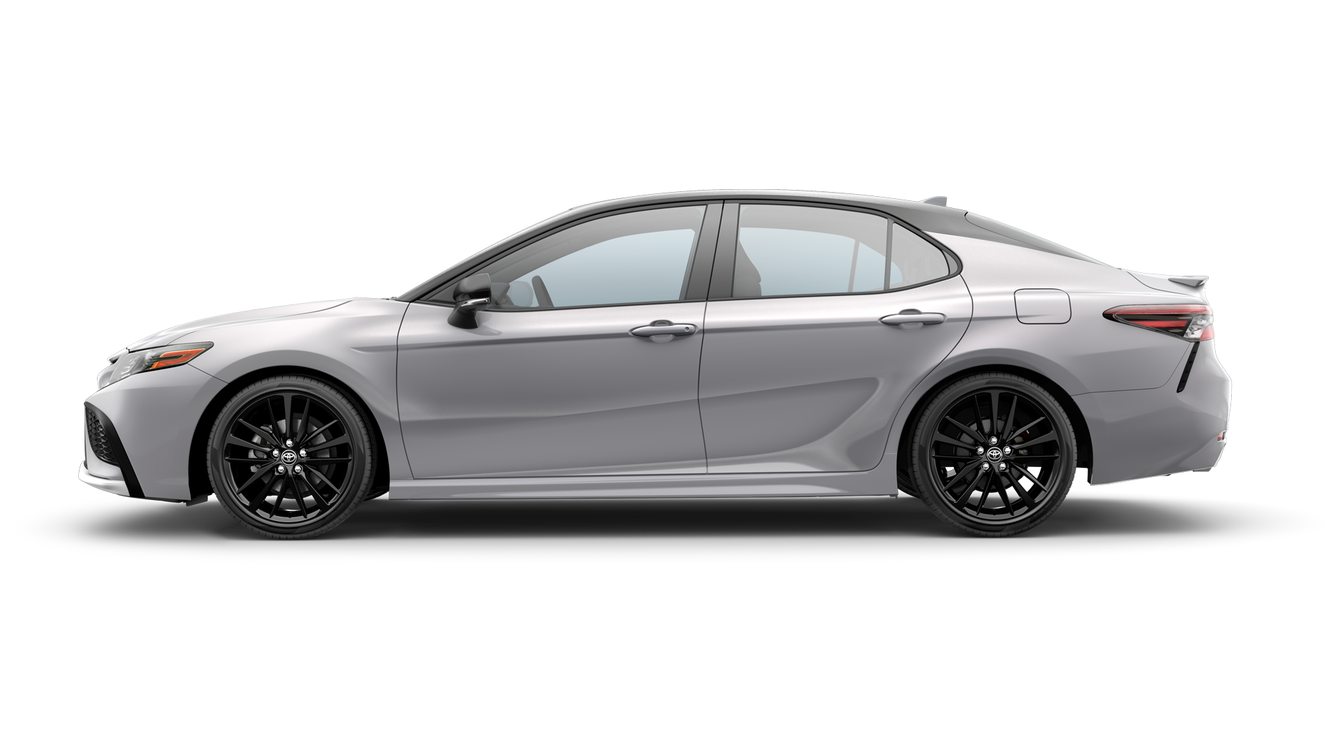Three-sixty image of 2024 Camry Hybrid in Celestial Silver Metallic/Midnight Black Metallic Roof and Spoiler*