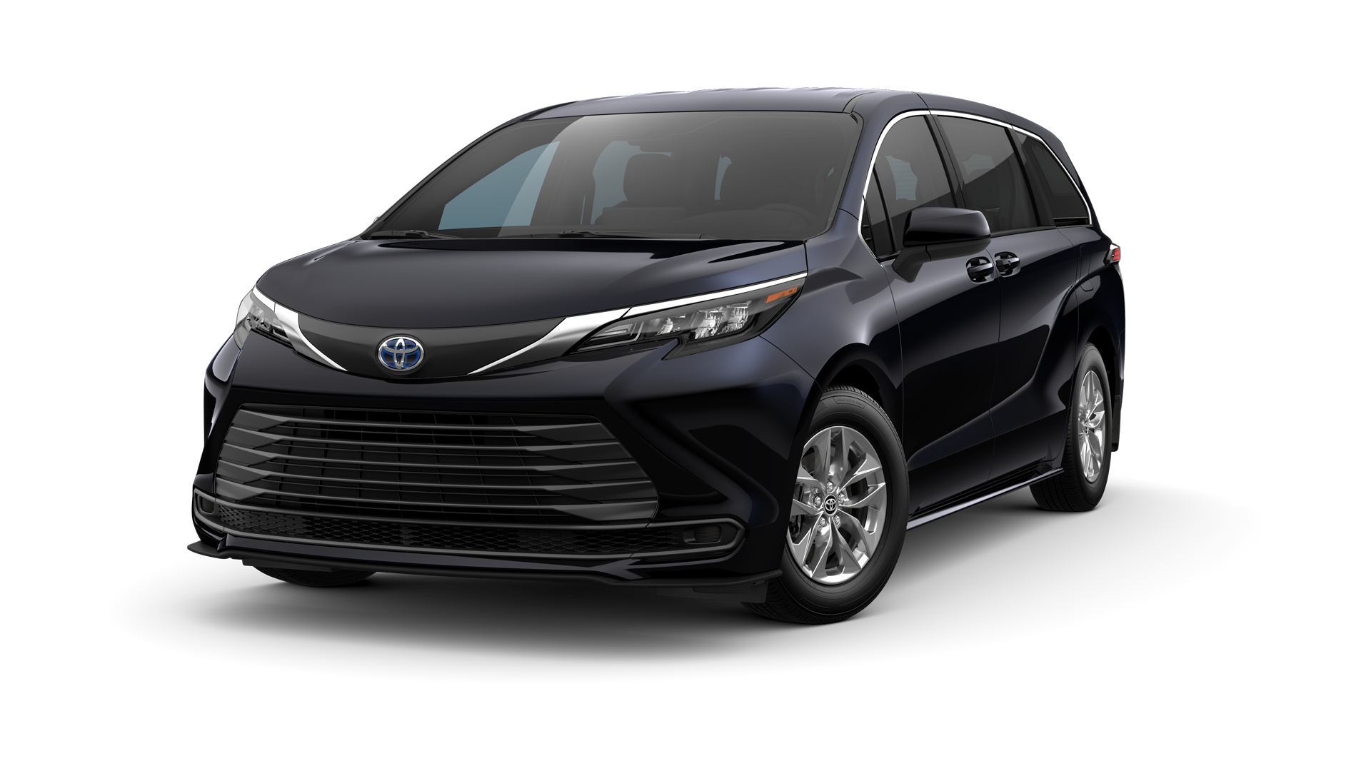 2024 Toyota Sienna in Midnight Black Metallic.