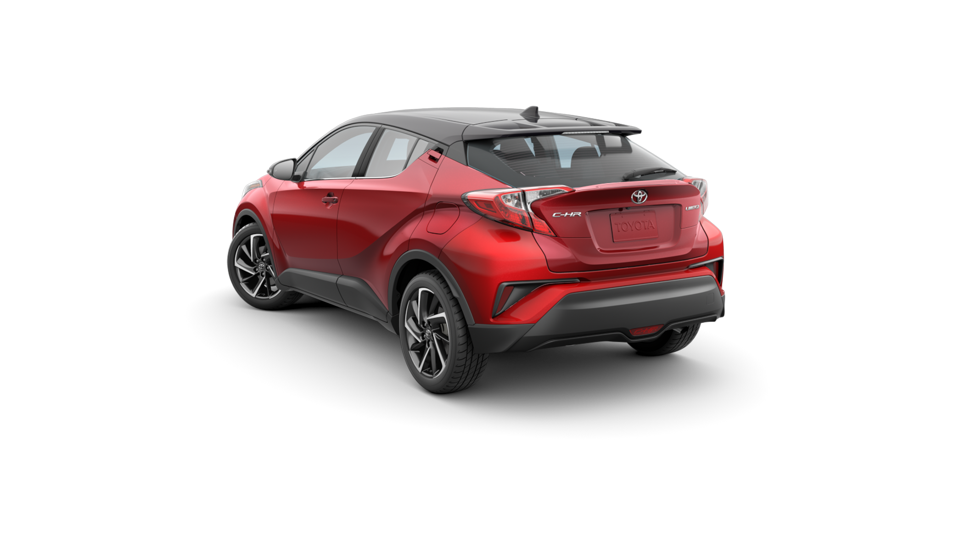 2022 Toyota C-HR in Supersonic Red/Black Roof.