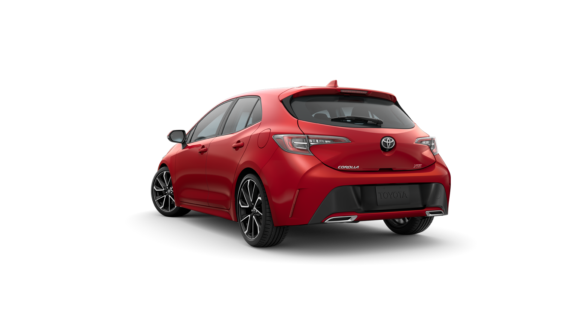 2022 Toyota Hatchback in Finish Line Red.