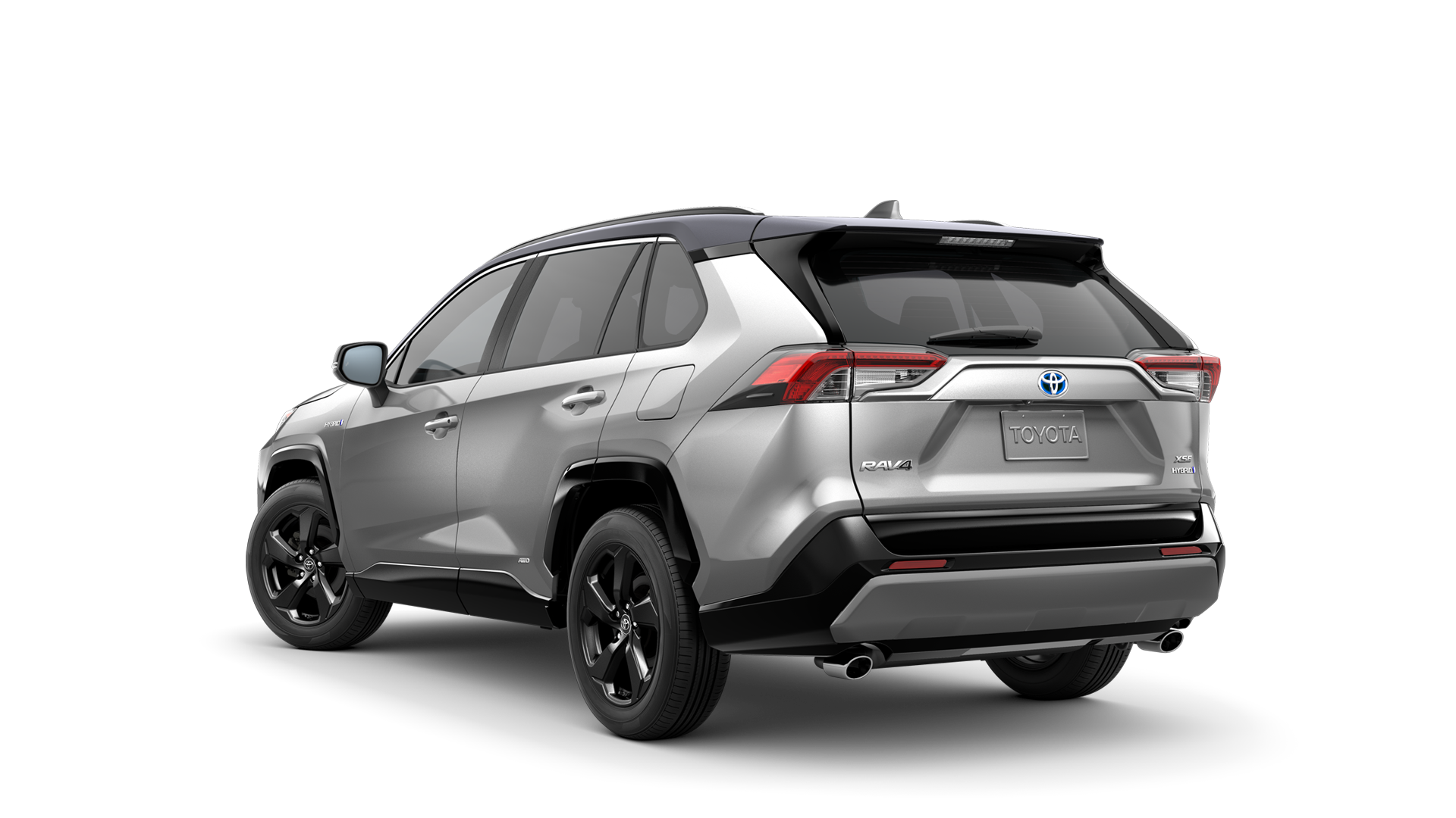 2021 Toyota RAV4 in Silver Sky Metallic/Midnight Black Metallic Roof.