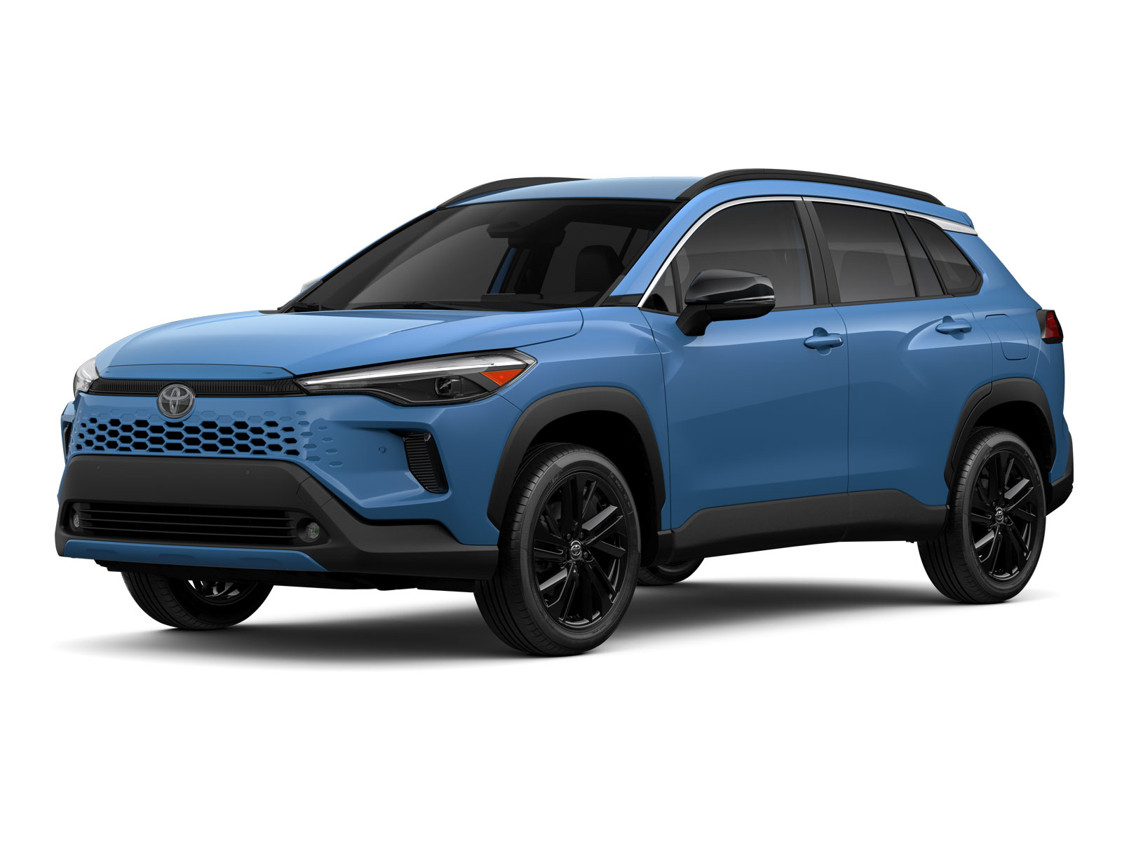 Three-sixty image of 2026 Corolla Cross Hybrid in Calvary Blue