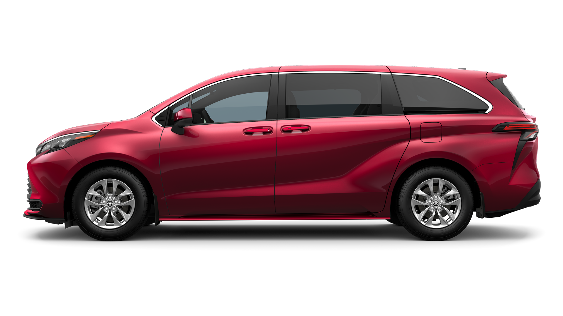 2024 Toyota Sienna in Ruby Flare Pearl.