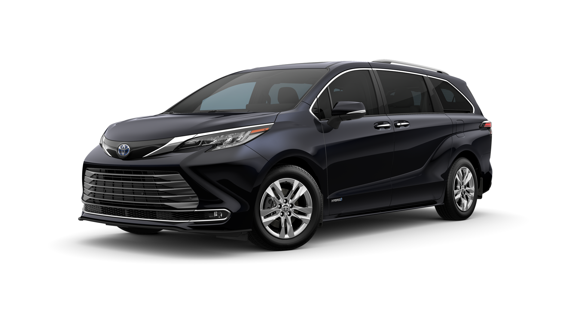 2021 Toyota Sienna in Midnight Black Metallic.