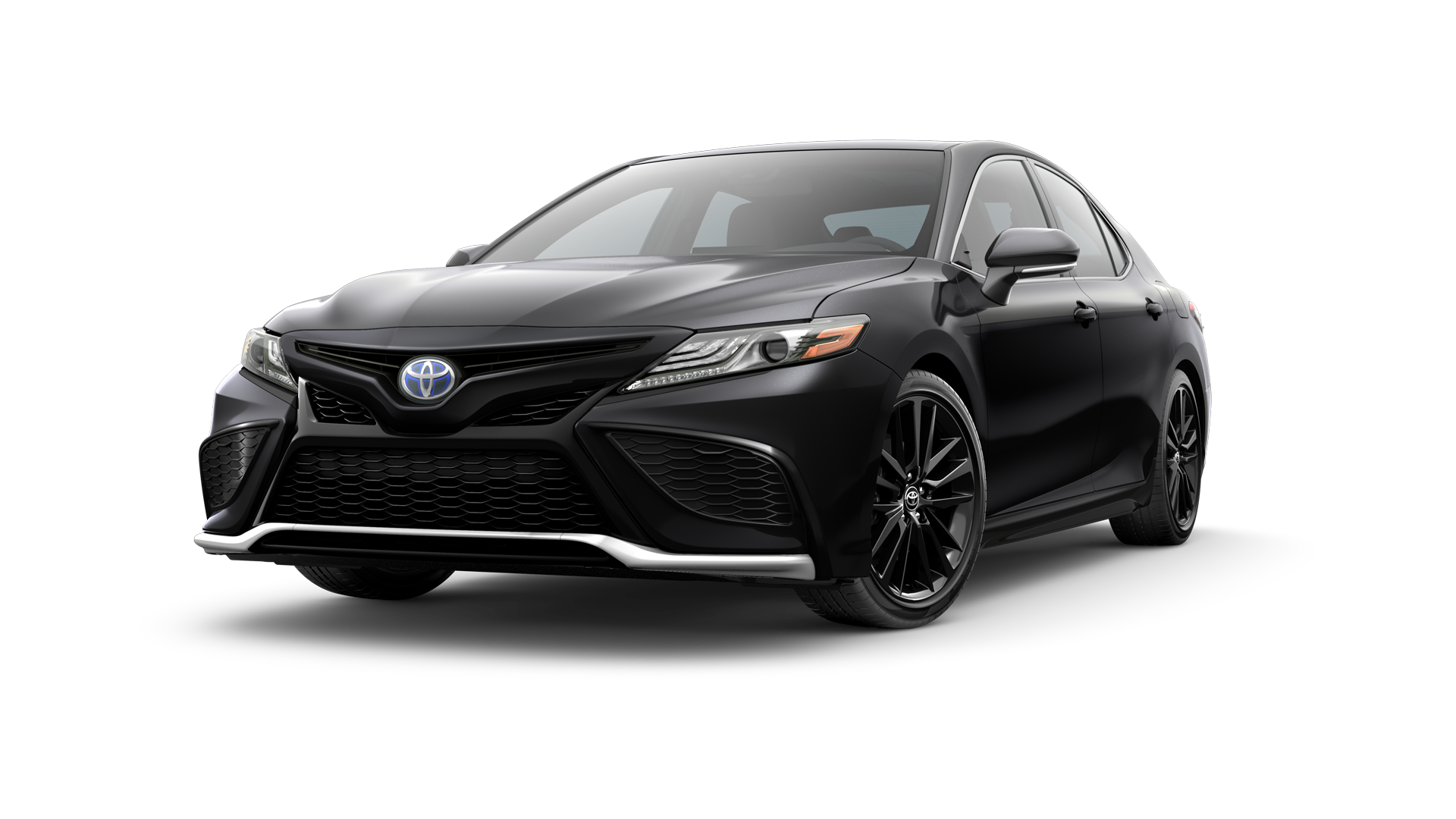 Three-sixty image of 2024 Camry Hybrid in Midnight Black Metallic