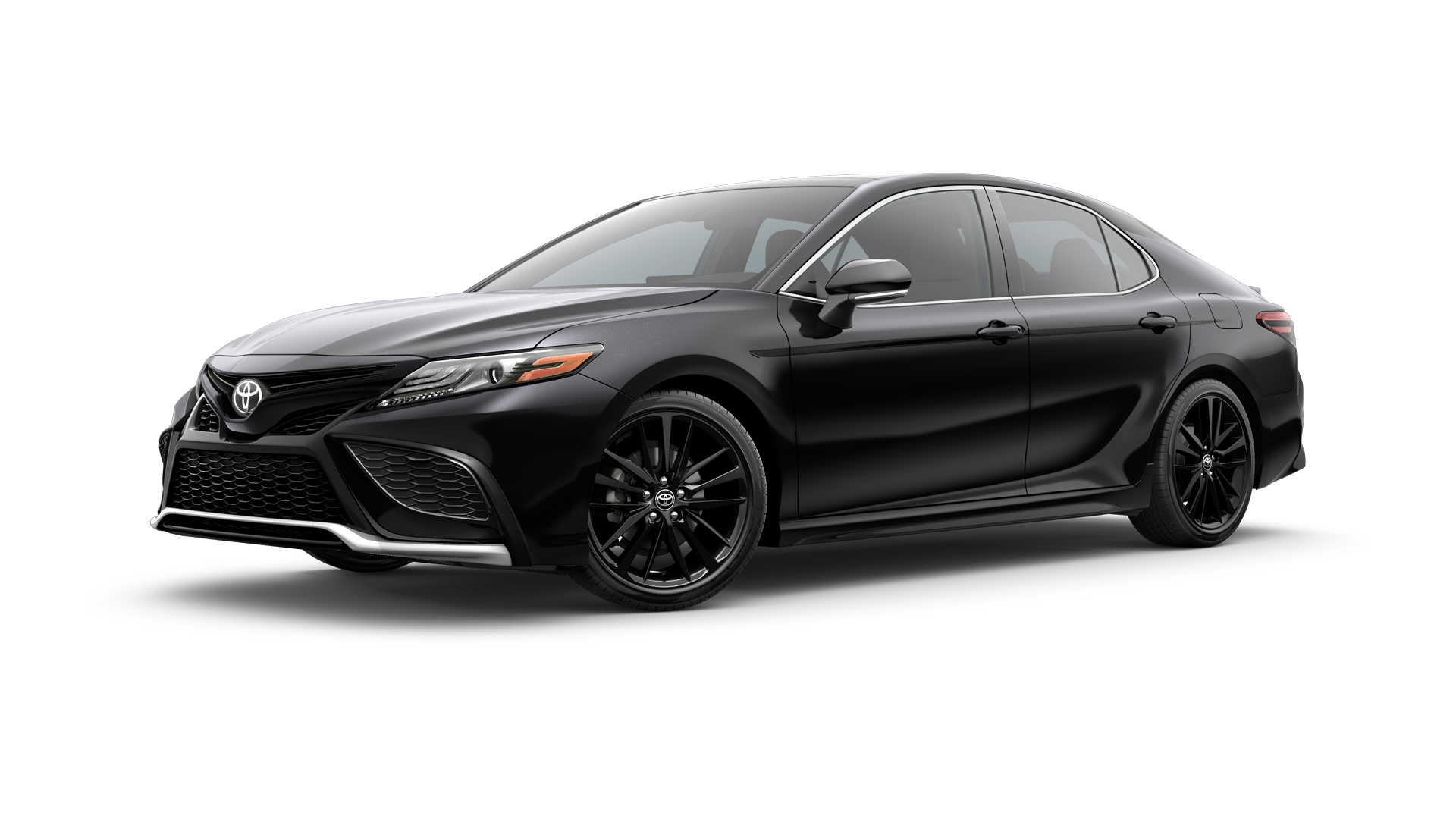 2023 Toyota Camry in Midnight Black Metallic.